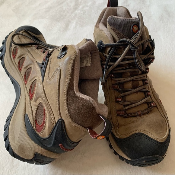 Women's Merrell Waterproof Vibram Hiking Boots Size 8.5 - Picture 2 of 14